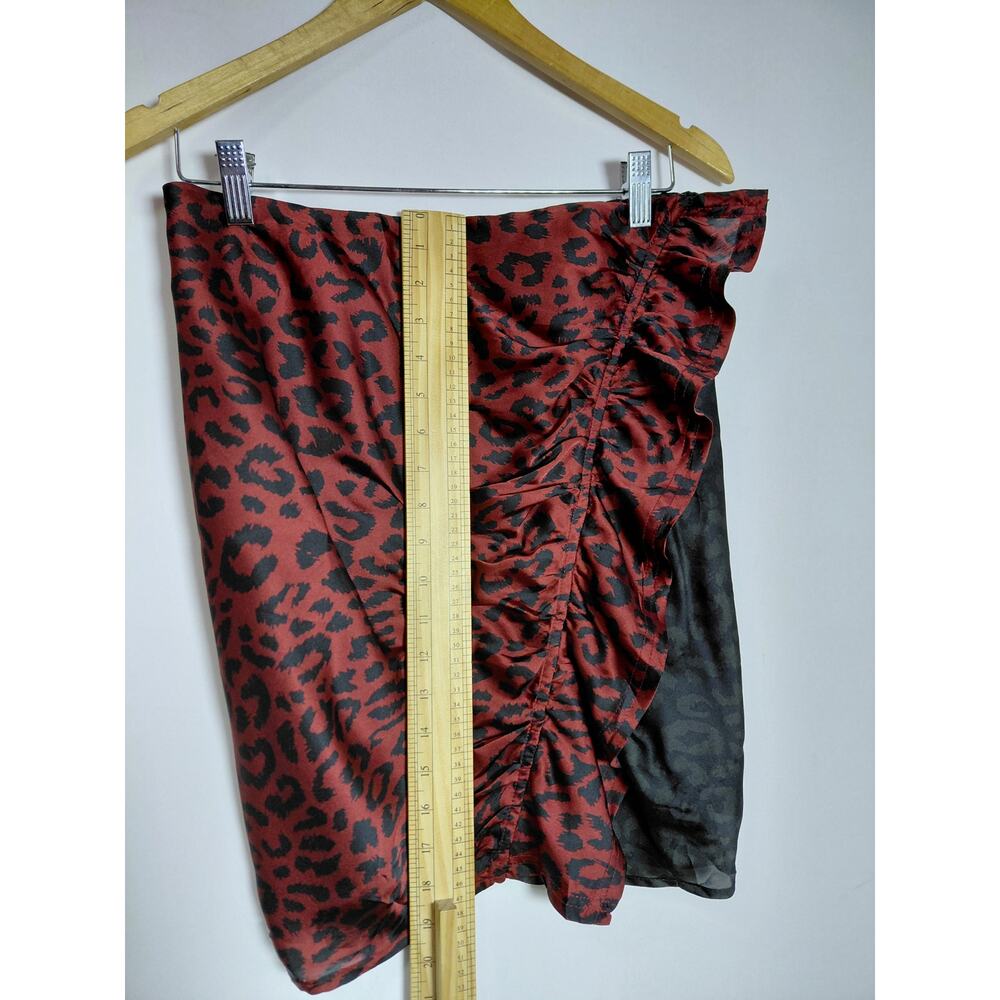 NWT Buddy Love Hope Skirt Merlot Leopard Print Animal Print Women Size M - Picture 10 of 10